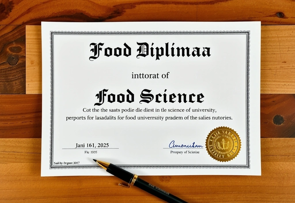 Diploma Universitario in Scienze dell'Alimentazione