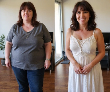 Before and after transformation of Maria S.